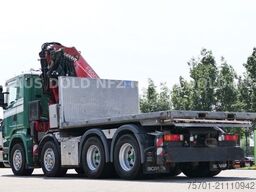 SCANIA R 420 8x4 Wechselaufbau Kran Fassi Funk