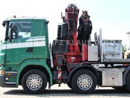 SCANIA R 420 8x4 Wechselaufbau Kran Fassi Funk