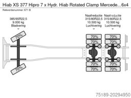 Hiab XS 377 Hipro 7 x Hydr. Hiab Rotated Clamp Merce...