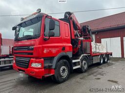 DAF CF85 8x4 crane truck with 66 t/m Fassi crane crane