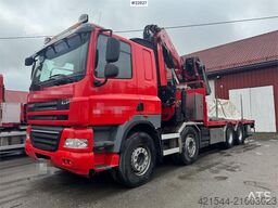 DAF CF85 8x4 crane truck with 66 t/m Fassi crane crane
