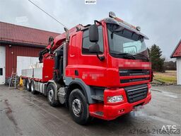 DAF CF85 8x4 crane truck with 66 t/m Fassi crane crane
