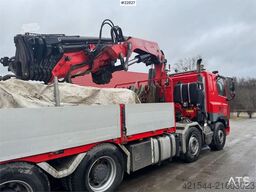 DAF CF85 8x4 crane truck with 66 t/m Fassi crane crane