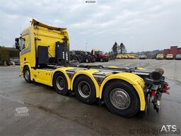 Scania R580 8X4X4 4-axle hook truck, V8 engine, full air