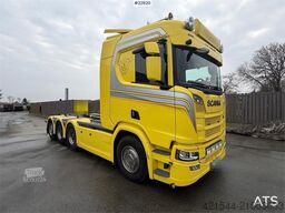 Scania R580 8X4X4 4-axle hook truck, V8 engine, full air