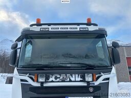 Scania R580 6x4 plow rigged tipper truck w/ plow plate. S