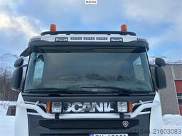Scania R580 6x4 plow rigged tipper truck w/ plow plate. S