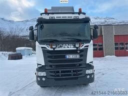 Scania R580 6x4 plow rigged tipper truck w/ plow plate. S