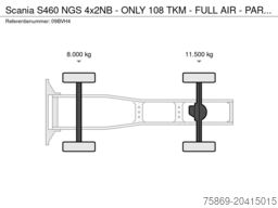 Scania S460 NGS 4x2NB - ONLY 108 TKM - FULL AIR - PARK...