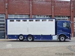 Volvo FH 13.420 6x2 - 1 deck livestock + 2 deck Michi...