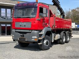 MAN TGA 26.360 Kipper 6x6 Allrad Kran Hiab 144 17,6m