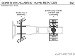 Scania R 410 LNG ADR 831.000KM RETARDER
