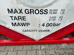 Trencor Containers 20FT ISO / 25.000L / 1-COMPARTMENT / T11 / 22T6