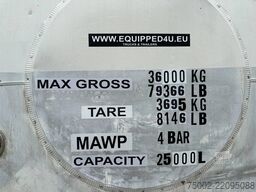 Trencor Containers 20FT ISO / 25.000L / 1-COMPARTMENT / T11 / 22T6