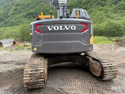 Volvo ECR355EL excavator with bucket, rototilt, and GPS