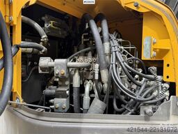 Volvo ECR355EL excavator with bucket, rototilt, and GPS