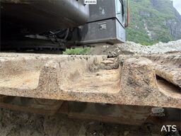 Volvo ECR355EL excavator with bucket, rototilt, and GPS