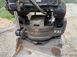 Volvo ECR355EL excavator with bucket, rototilt, and GPS