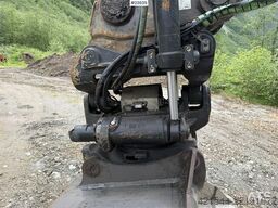 Volvo ECR355EL excavator with bucket, rototilt, and GPS