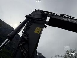Volvo ECR355EL excavator with bucket, rototilt, and GPS