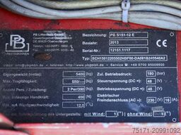 PB Lifttechnik S151-12E Electric, 15m Working Height, 550kg Capac