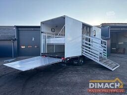 DAF AE45BF Paardenwagen 4 paarden plekken + men kar...