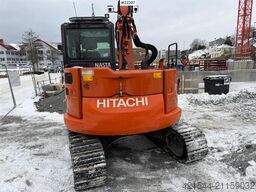 Hitachi ZX85 US-6 Excavator with grading bucket, digging b