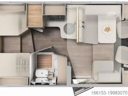 CARADO T 328 pro+ /2026/5.Sitzplatz/Hubbett/Fiat