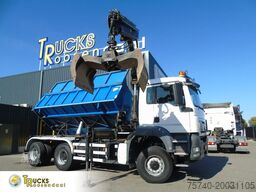 MAN TGS 26.400 + 6x6 + HIAB 166 E3 HIPRO + 3SIDE TI...