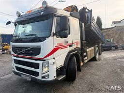 Volvo FM crane truck with a tipper and a 26.5 t/m Effer