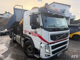 Volvo FM crane truck with a tipper and a 26.5 t/m Effer
