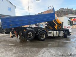 Volvo FM crane truck with a tipper and a 26.5 t/m Effer