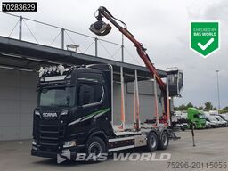 Scania S650 S 6X4 Tajfun LIV100K Kran Holztransport Re...