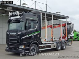 Scania S650 S 6X4 Tajfun LIV100K Kran Holztransport Re...