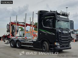 Scania S650 S 6X4 Tajfun LIV100K Kran Holztransport Re...