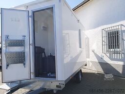 trailershop Büro Mobil mit Toilette Bauwagen Pausenraum Iso