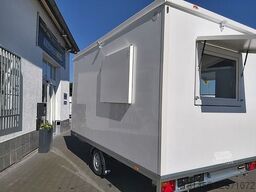 trailershop Büro Mobil mit Toilette Bauwagen Pausenraum Iso
