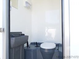 trailershop Büro Mobil mit Toilette Bauwagen Pausenraum Iso