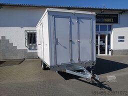 trailershop Büro Mobil mit Toilette Bauwagen Pausenraum Iso