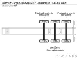Schmitz Cargobull SCB/S3B / Disk brakes / Double stock