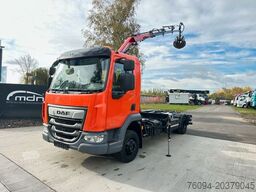 DAF LF 180 Abrollkipper SCHROTTGREIFER KRAN FUNK AHK