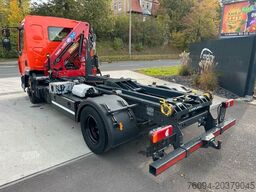 DAF LF 180 Abrollkipper SCHROTTGREIFER KRAN FUNK AHK