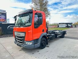 DAF LF 180 Abrollkipper SCHROTTGREIFER KRAN FUNK AHK