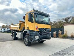 MERCEDES-BENZ Arocs 1846 4x4 Kipper Kran FUNK AHK 55to