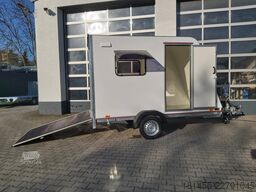 Tomplan Sport uns Transport Camping isolierter Koffer mit Heckrampe führerscheinfrei 100km/H Neu