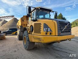 Volvo A25D 6x6 articulated hauler with white registratio