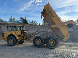 Volvo A25D 6x6 articulated hauler with white registratio