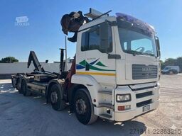 MAN MAN TGA 35.440 USATO SCARRABILE CON GRU E POLIPO
