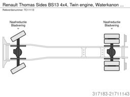 Renault Thomas Sides BS13 4x4, Twin engine, Waterkanon