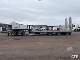 Istrail 3 axle machine trailer w/ 2 sets of tires, boom, t